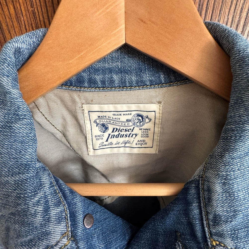 Diesel Men’s Denim Jacket size Large - Picture 3 of 10